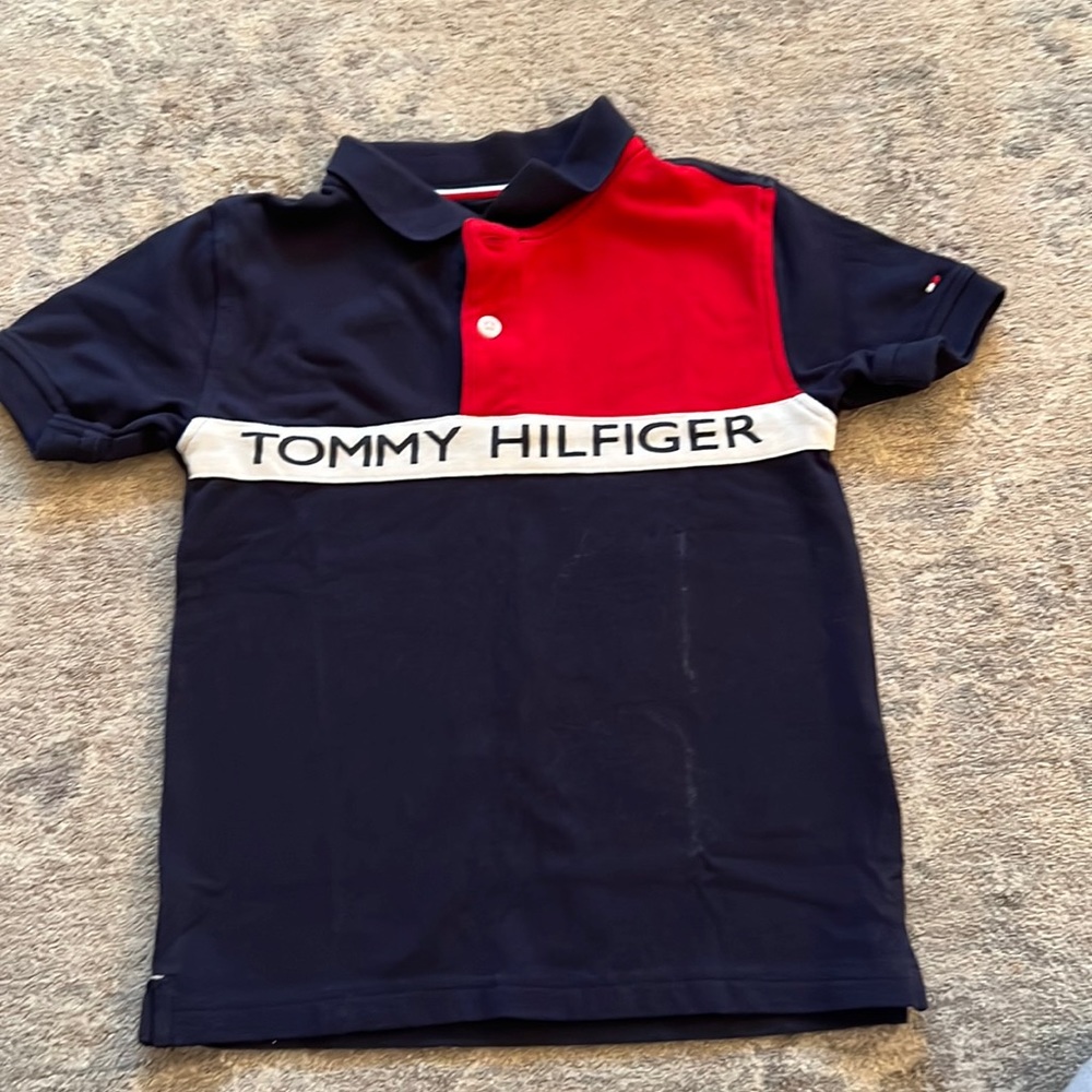 Little boys short sleeve polo by Tommy Hilfiger size 5